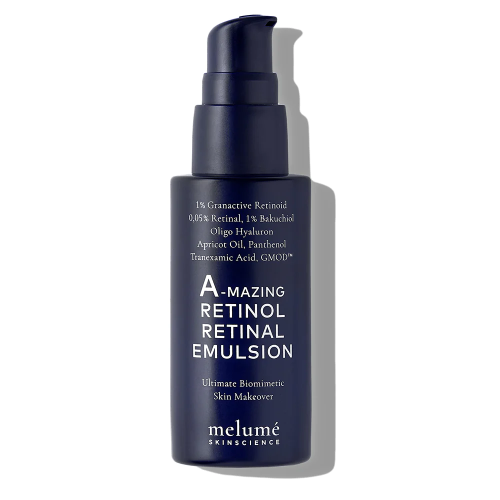 Ночной крем-эмульсия с ретиноидом и ретиналем MELUMÉ SKINSCIENCE A-mazing Retinol Retinal Emulsion 30 мл (Цена: 7 190 грн.)