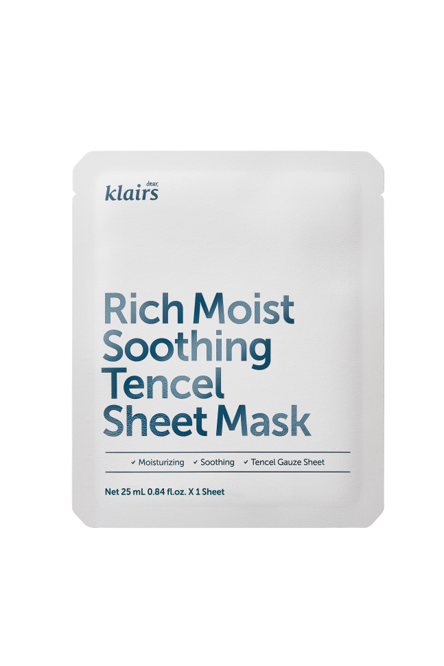 Увлажняющая успокаивающая тканевая маска DEAR, KLAIRS Rich Moist Soothing Tencel Sheet Mask шт (Цена: 160 грн.)
