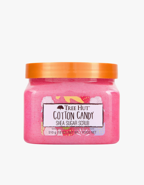 Скраб сахарный для тела ароматом сахарной ваты TREE HUT Cotton Candy Sugar Scrub 510 г  
