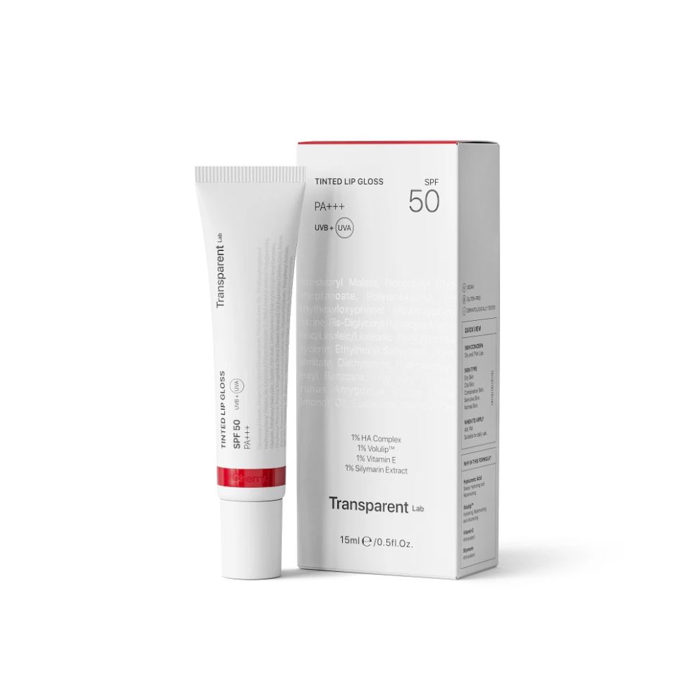 Бальзам для губ Cherry TRANSPARENT LAB Tinted Lip Gloss SPF50 15 мл   (Цена: 804 грн.)