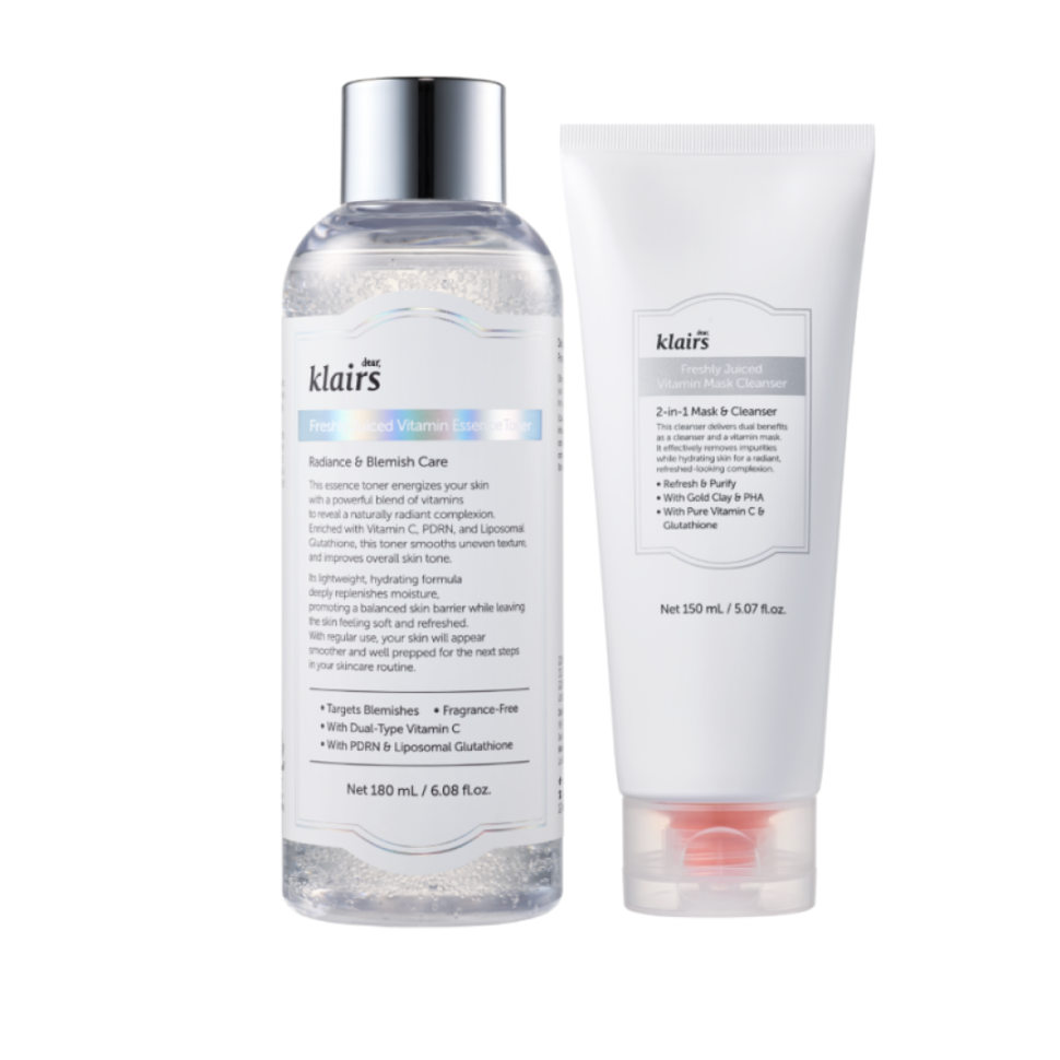 Набор для осветления, тонизации и мягкой очистки DEAR, KLAIRS Freshly Juiced Set (Цена: 1 253 грн.)