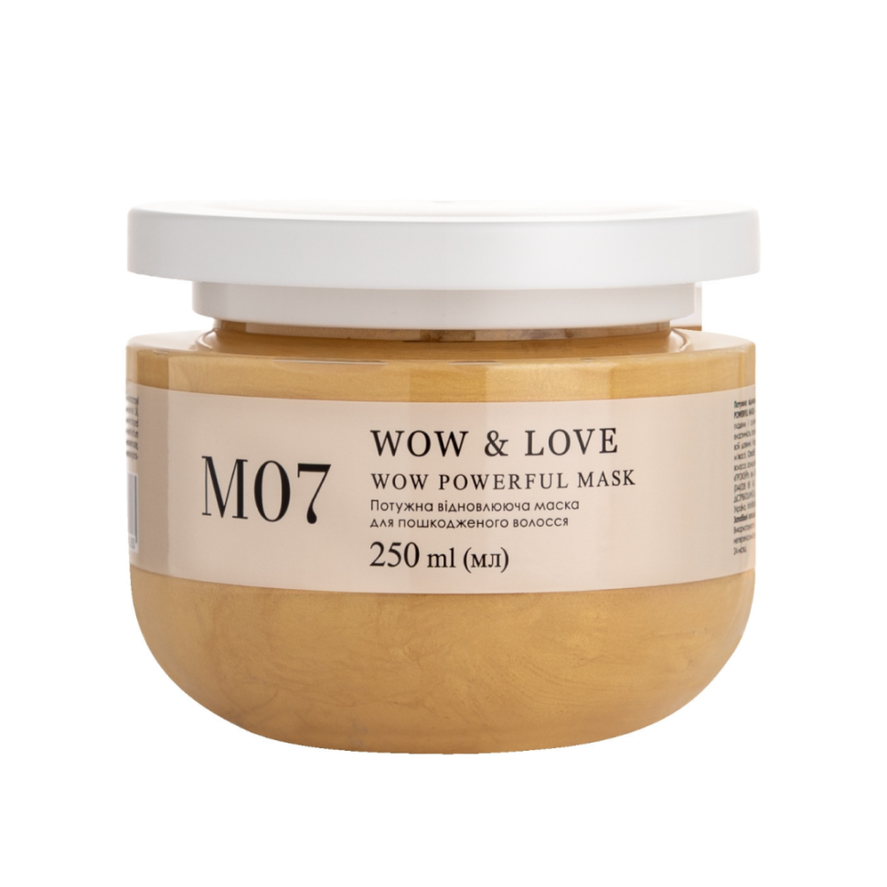 Мощная восстанавливающая маска для поврежденных волос WOW & LOVE M07 Wow Powerful Mask 250 мл (Цена: 680 грн.)