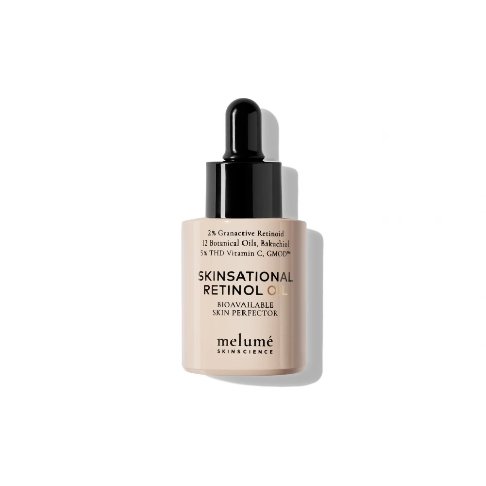Омолаживающее масло для лица из 2% ретиноида и 5% витамина C THD MELUMÉ SKINSCIENCE Skinsational Retinol Oil 30 мл (Цена: 6 990 грн.)