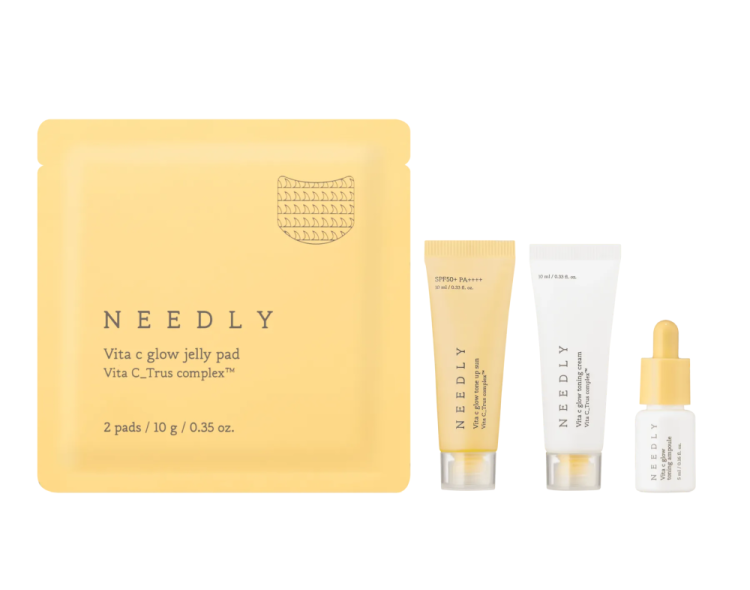 NEEDLY Набір мініатюр з вітаміном С для сяяння шкіри Vita C Glow Miniature Set 4 в 1 
