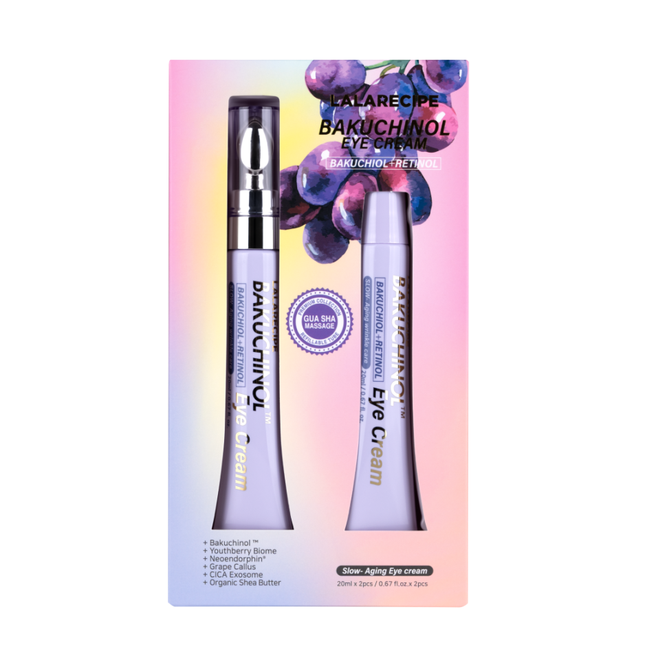 Крем под глаза с бакучиолом LALARECIPE Bakuchinol Eye Cream 20 мл + 20 мл (Цена: 1 300 грн.)