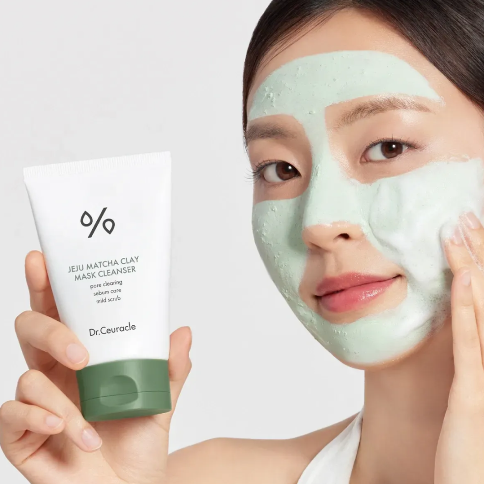 Очищающая глиняная маска с чаем матча DR.CEURACLE Jeju Matcha Clay Mask Cleanser 120 мл (Цена: 900 грн.)